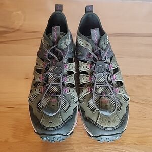 Merrell Accentor 3 Sieve Hiking Shoes Women 6.5 Olive Gorpcore Outdoor Sneakers